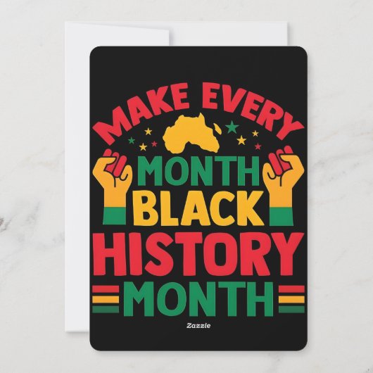 100 Days Learning Black History 2026 Poster  シーズンカード (裏面)