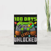 100 Days Level Unlocked Gaming 100 Days Of School  カード (正面)