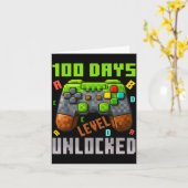 100 Days Level Unlocked Gaming 100 Days Of School  カード (黄色い花)