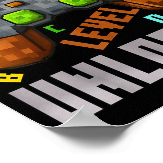 100 Days Level Unlocked Gaming 100 Days Of School  ポスター (角)