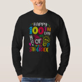 100 days of 5th Grade 100th day of School Teacher  Tシャツ (正面)