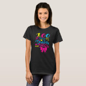 100 Days of Brains And Bows 100 Days Of School Gir Tシャツ (正面フル)