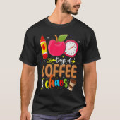 100 Days Of Coffe & Choos Lover 100 Day School Cof Tシャツ (正面)