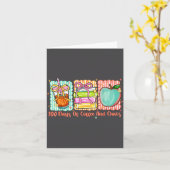 100 Days Of Coffee And Chaos Retro Coquette Teache カード (黄色い花)