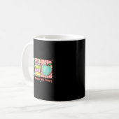 100 Days Of Coffee And Chaos Retro Coquette Teache コーヒーマグカップ (正面左)