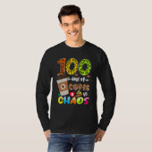 100 Days Of Coffee & Chaos - 100th Day School Teac Tシャツ (正面フル)