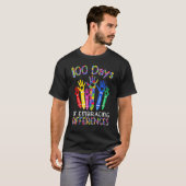 100 Days Of Embracing Differences IEP 100th Day Of Tシャツ (正面フル)