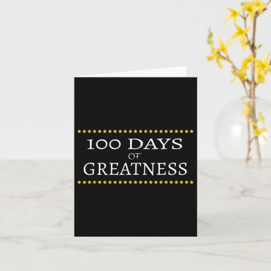 100 Days Of Greatness Trump  カード (黄色い花)