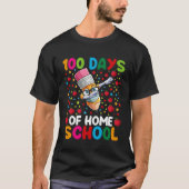 100 Days Of Home School Teacher or Student Boys Gi Tシャツ (正面)