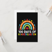 100 Days of Kindergarten カード (正面/裏面インサイチュ)