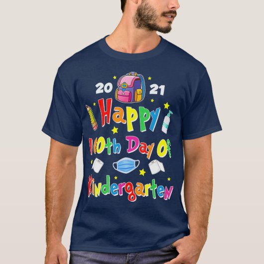100 Days Of Kindergarten School Gift Students Tシャツ (正面)