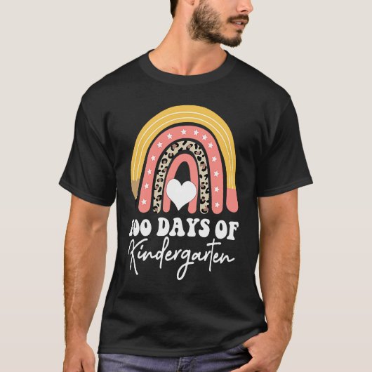 100 Days Of Kindergarten Teacher Appreciation Tシャツ (正面)