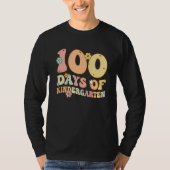 100 Days Of Kindergarten Teacher Student 100th Day Tシャツ (正面)