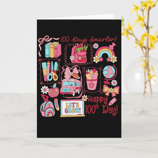 100 Days of Learning | We Did It 100th カード (黄色い花)