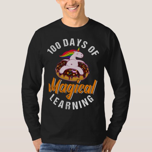 100 Days Of Magical Learning  I  Women Girls Kids Tシャツ (正面)