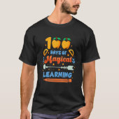 100 Days Of Magical Learning  Student Teacher Tシャツ (正面)