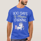 100 Days Of Magical Learning Unicorn Lovereacher f Tシャツ (正面)