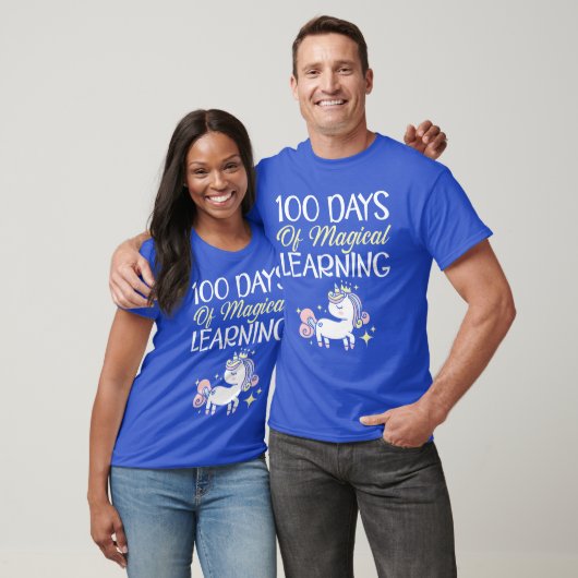 100 Days Of Magical Learning Unicorn Lovereacher f Tシャツ (ユニセックス)