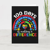 100 Days of Making a Difference Autism Awareness カード (正面)