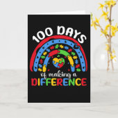 100 Days of Making a Difference Autism Awareness カード (黄色い花)