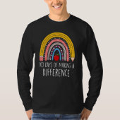 100 Days of Making a Difference Rainbow 100th Day Tシャツ (正面)