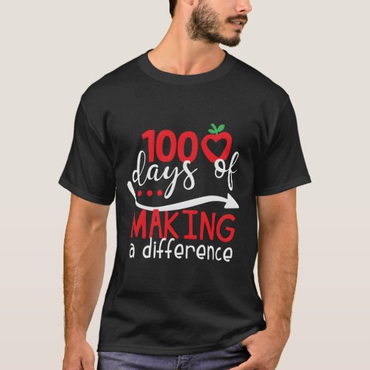 100 Days Of Making A Difference School Tシャツ (正面)