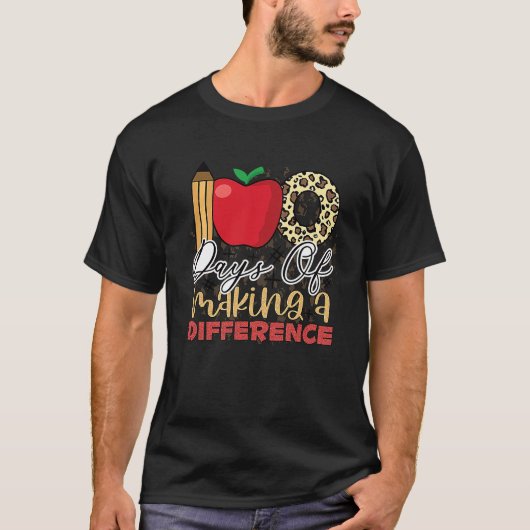 100 days of making a difference student teacher 1 tシャツ (正面)