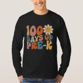 100 Days Of Pre K Happy 100th Day Of School Teache Tシャツ (正面)