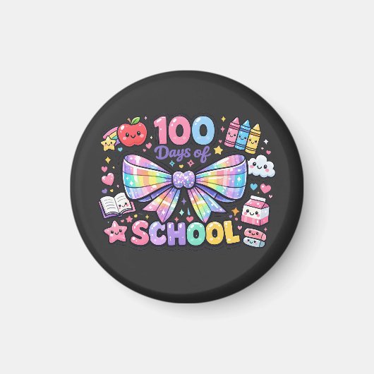 100 Days Of School  マグネット (正面)
