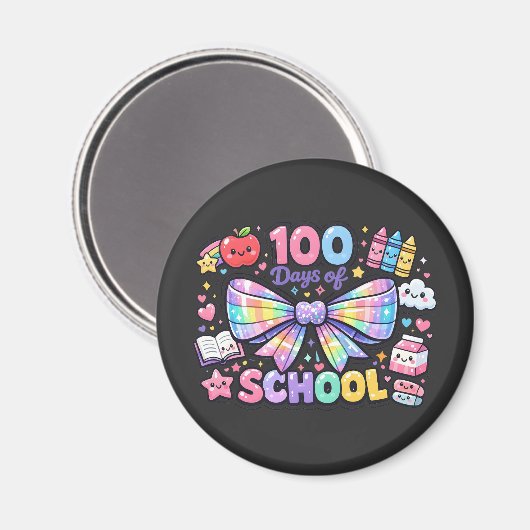 100 Days Of School  マグネット (正面/裏面)