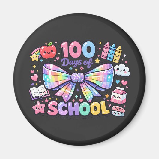 100 Days Of School  マグネット (正面)