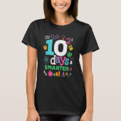 100 Days Of School  10 Squared Days For Math Teach Tシャツ (正面)