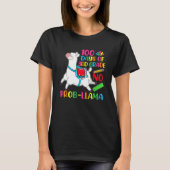 100 Days Of School 3rd Grade No Prob Llama Teacher Tシャツ (正面)