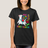 100 Days Of School 8th Grade No Prob Llama Teacher Tシャツ (正面)