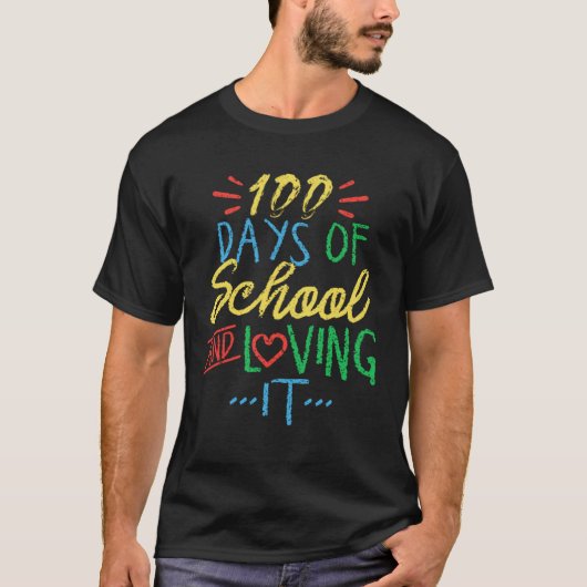 100 Days Of School And Loving It Principal Tシャツ (正面)