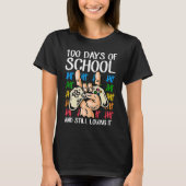 100 Days Of School And Still Loving It Tallies Vid Tシャツ (正面)