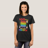 100 Days Of School And Still Poppin 100th Day Kids Tシャツ (正面フル)