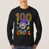 100 Days Of School Baseball 100th Day  Kids Teache Tシャツ (正面)