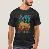 100 Days of School Belgian Malinois 100th Day Scho Tシャツ (正面)