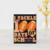100 Days Of School Boys 100th Day Of School Footba カード (黄色い花)