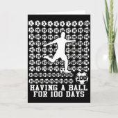 100 Days Of School Boys Soccer 100th Day Of School カード (正面)