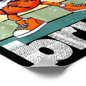 100 Days Of School Bruh Funny Kids Boys Dabbing Ba ポスター (角)