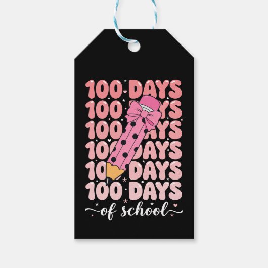 100 days of school celebration ギフトタグ (正面)