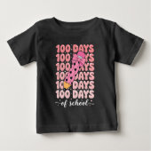 100 days of school celebration ベビーTシャツ (正面)