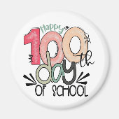 100 days of school celebration マグネット (正面)