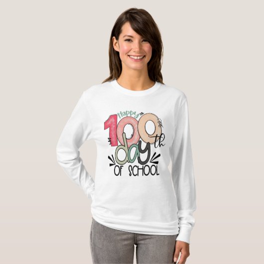 100 Days of School Celebration Basic Tシャツ (正面フル)