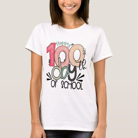 100 Days of School Celebration Basic Tシャツ (正面)