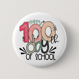 100 days of school celebration button / pin badge 缶バッジ