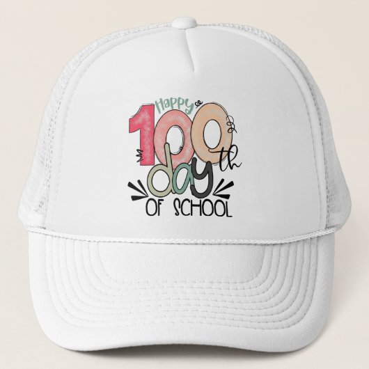 100 Days of School Celebration Cap キャップ (正面)