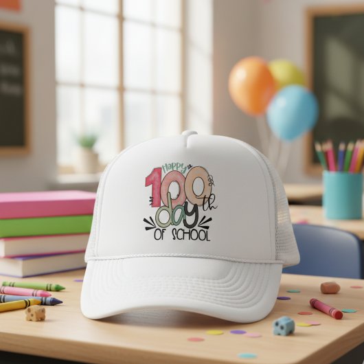 100 Days of School Celebration Cap キャップ